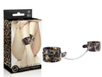Leopard Frenzy Adjustable Ankle Cuffs with D-Ring and Chain > Bondage Gear > Restraints