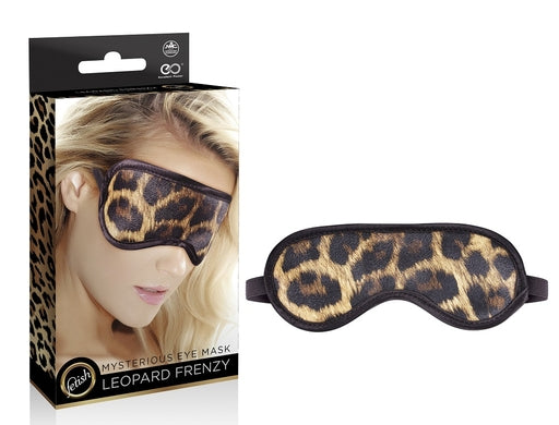 Leopard Frenzy Mysterious Eye Mask 7.7 Inch with Leopard Print Masks