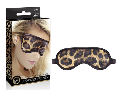 Leopard Frenzy Mysterious Eye Mask 7.7 Inch with Leopard Print Masks