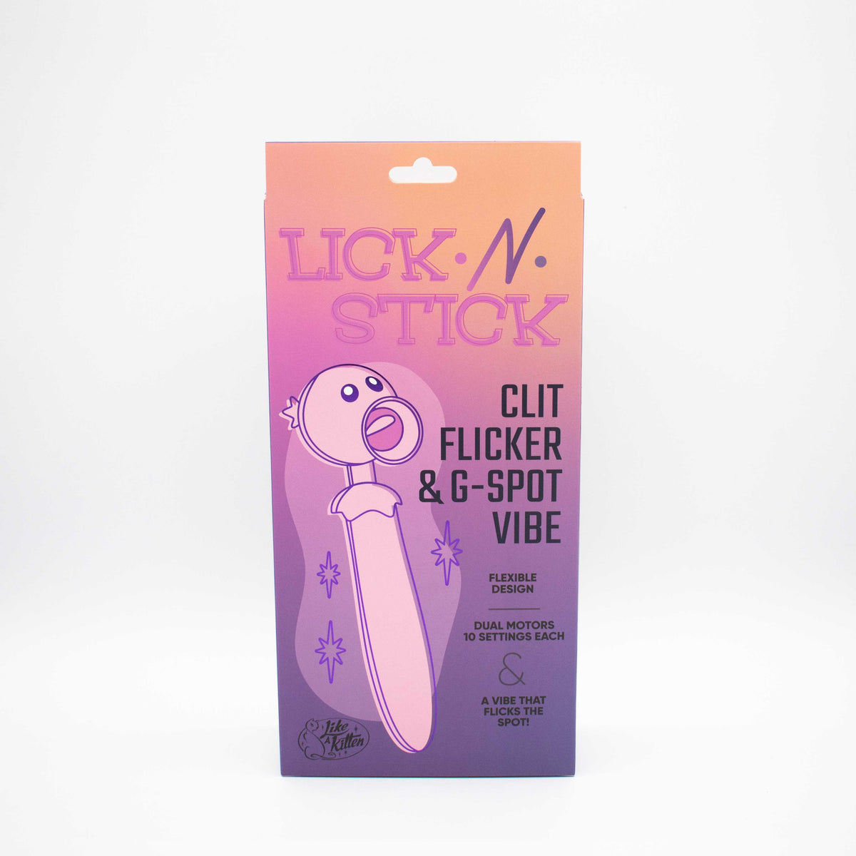 Lick n Stick Pink Clit Flicker and G-Spot Vibrator Toy > Vibrators > Finger Vibrators