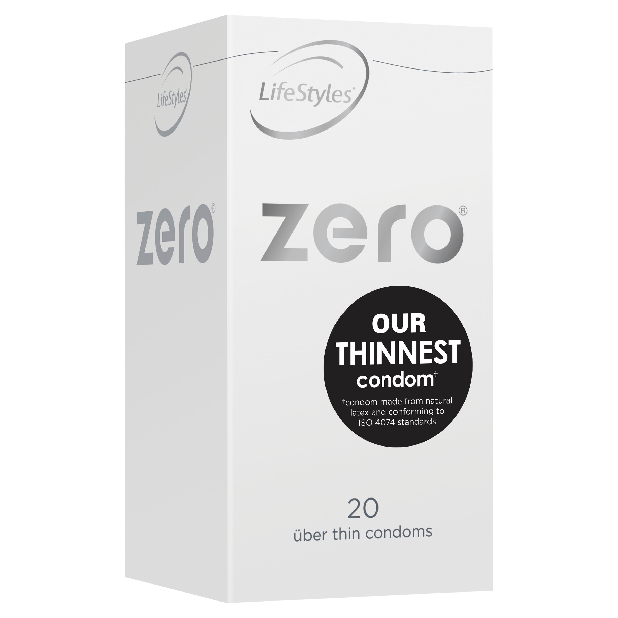 LifeStyles Zero Condoms – Uber Thin Lubricated Condoms 20 Pack > Essentials > Condoms