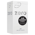 LifeStyles Zero Thin Lubricated Condoms 52mm – 10, 20 & 40 Pack 20 Pack > Essentials > Condoms