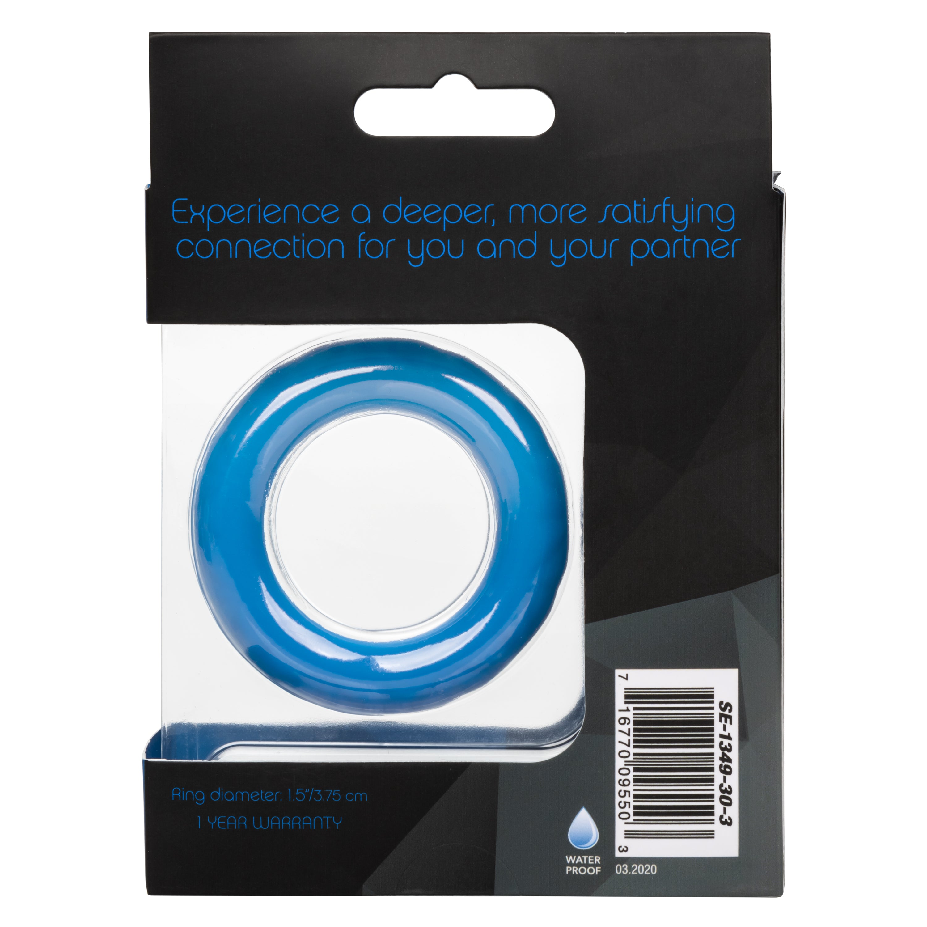 Link Up Ultra-Soft Max Neon Blue Silicone Enhancer Ring COCK RINGS