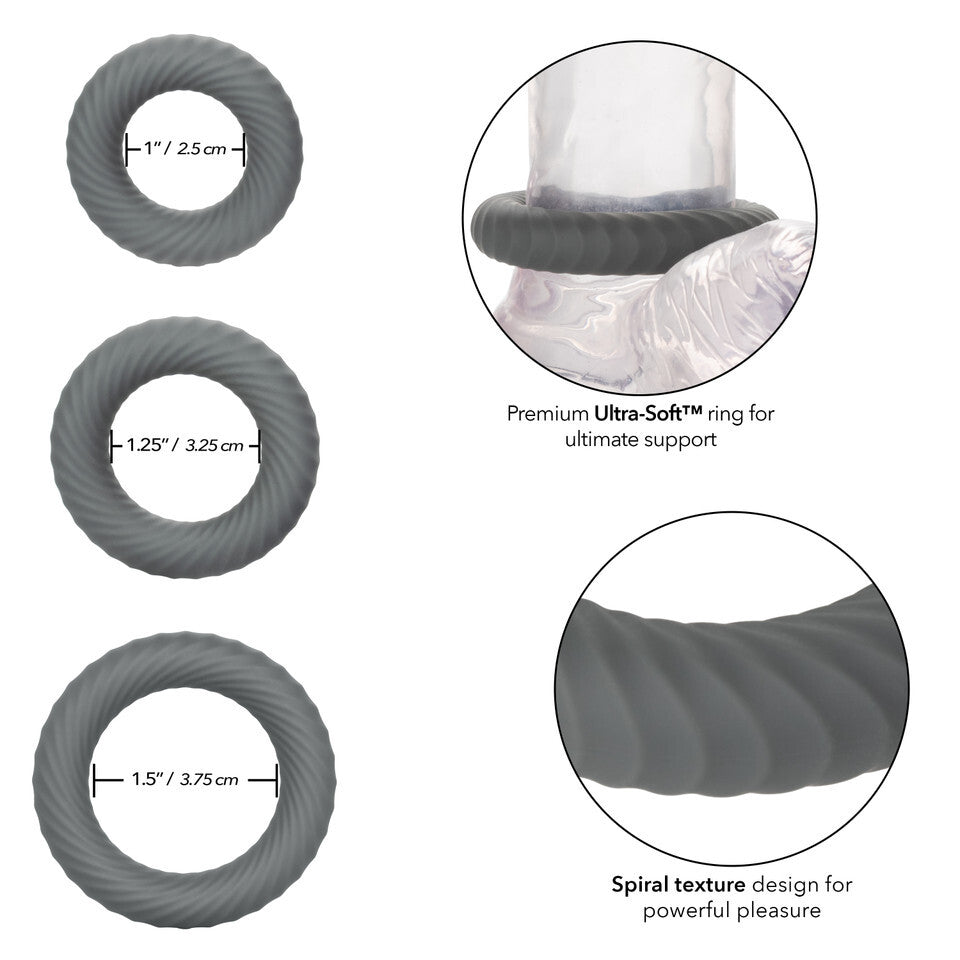 Link Up Ultra Soft Ultimate – Plush Stretchy Cock Ring Set Secondary image