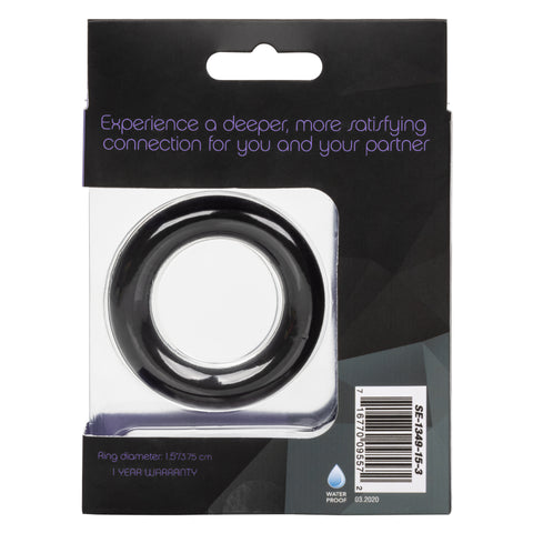 Link Up Ultra-Soft Verge Black Premium Silicone Stretchy Enhancer Ring COCK RINGS
