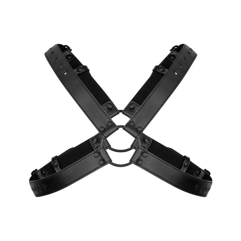 Lionel Bondage Harness in Black Faux Leather > Clothes > Mens Harnesses Main image