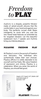 Playboy Pleasure Euphoria Opal 12 cm Mini Vibrator Purple > Vibrators > Standard Vibrators
