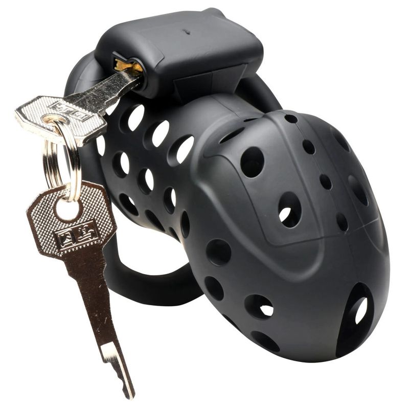 Lock Down Chastity Cage for Men Adjustable Size with Secure Locking Mechanism > Bondage Gear > Male Chastity Main image