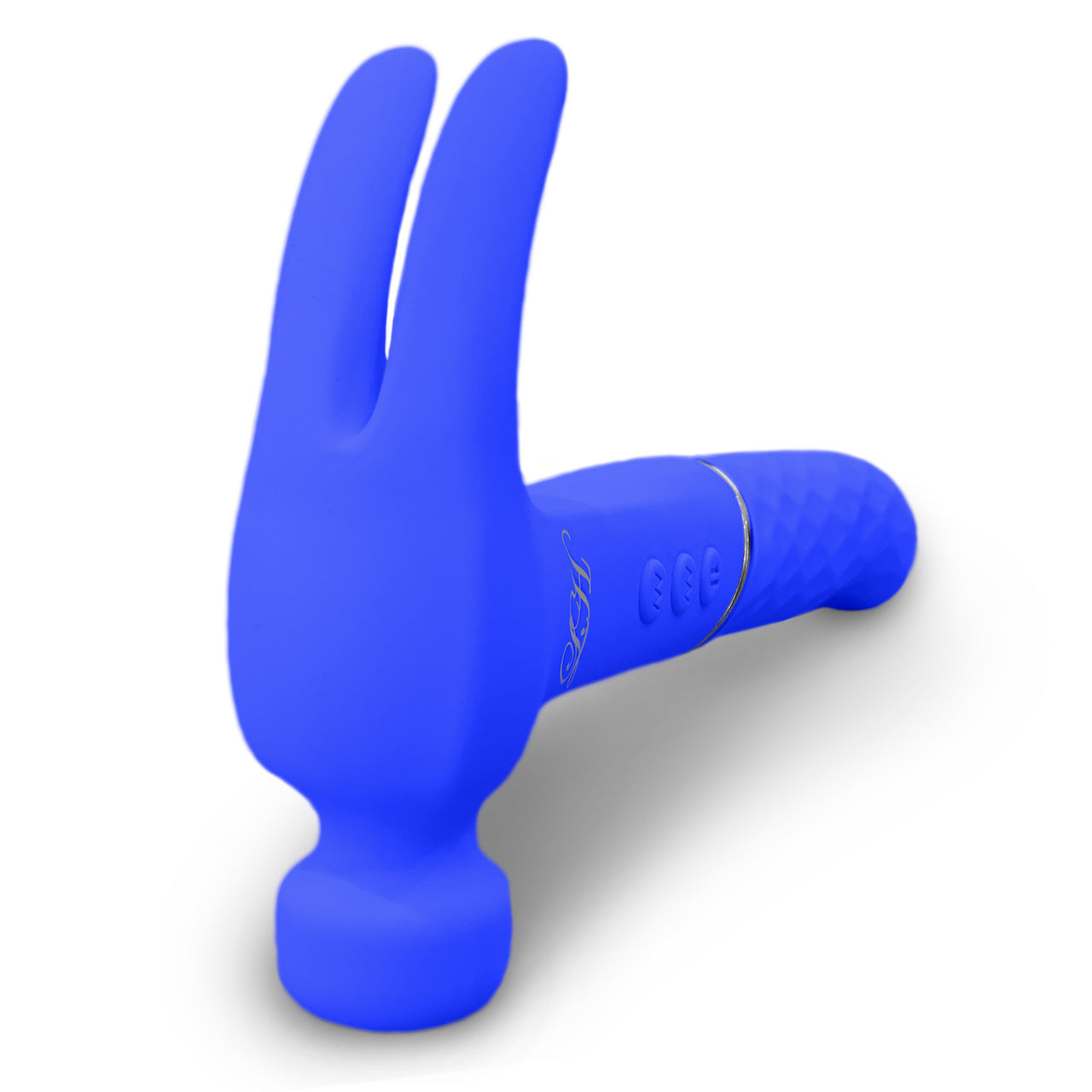 Love Hamma Round Tip Vibrator Blue with Dual Stimulation and Multiple Speeds Secondary image