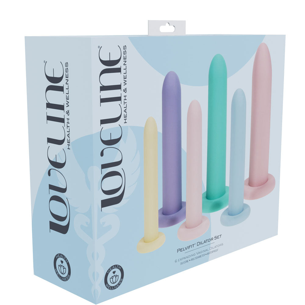 Loveline PelviFit Expanding Vaginal Dilator Set of 6 Silicone Sizes Vaginal Dilators > Sex Toys > Dilators