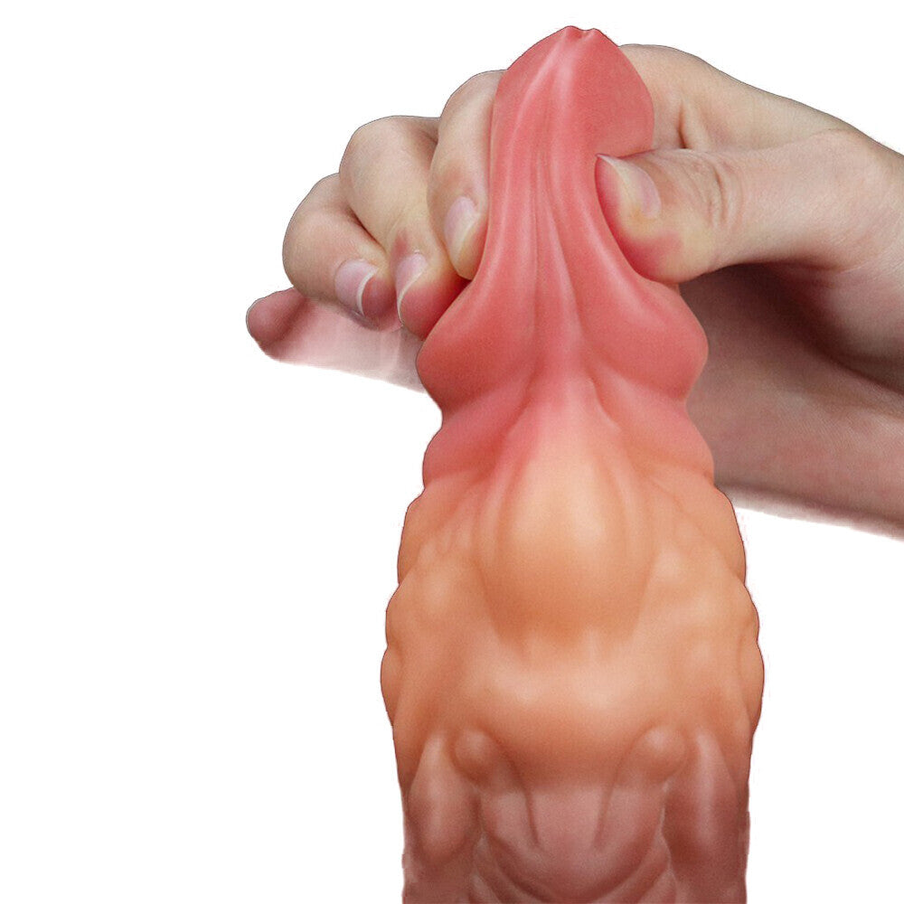 Lovetoy 7 Inch Dual Layered Silicone Cock – Lifelike Dildo Secondary image