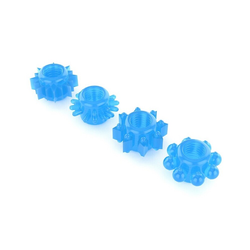 Lovetoy Glow In The Dark Lumino Cock Rings Play Pack Of 4 > Cock Ring > Sets