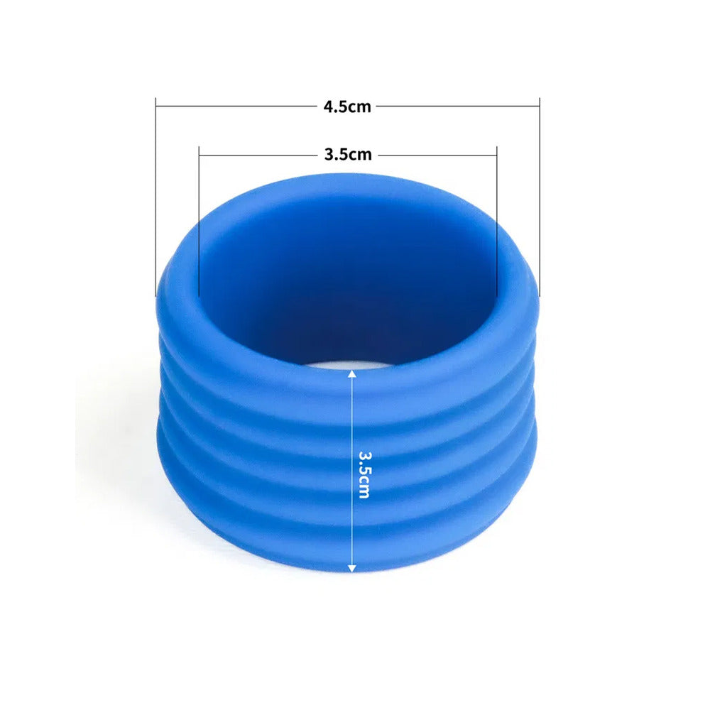 Deep Rib Grip Ring – Silicone Stretch Grip Ring > Cock Ring > Single