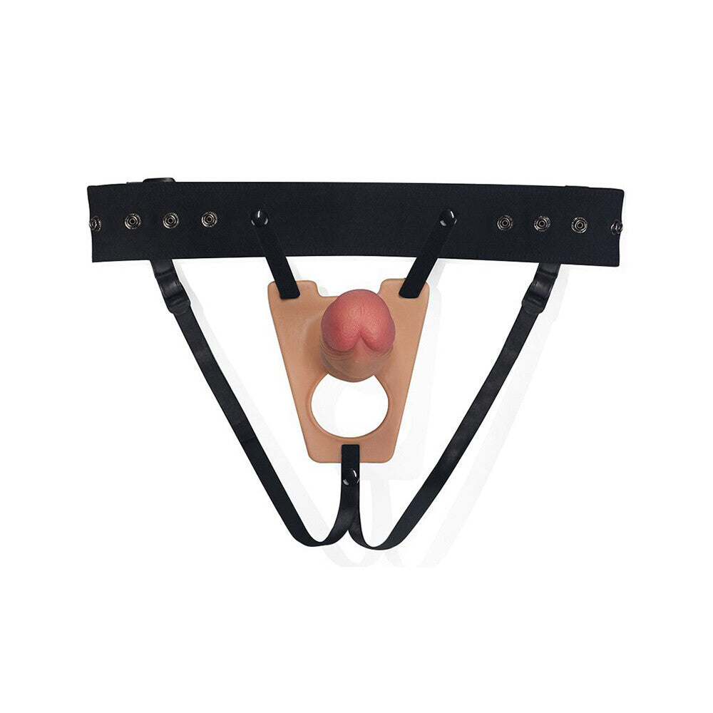 Lovetoy Unisex Hollow 8" Inch Strap On Silicone Realistic Feel > Dildos > Hollow Strap Ons