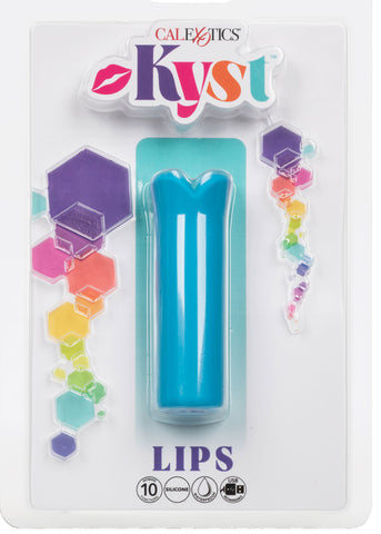 Kyst Lips Mini Massager Blue Silicone Bullet with 10 Vibration Functions and Rechargeable Default Title > Vibrators > Mini Vibrators