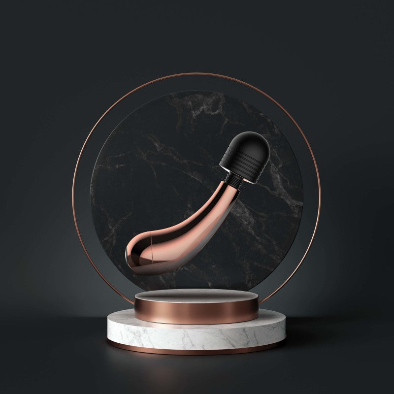 Lush Callie USB Rechargeable Mini Massager Wand with Rose Gold Accents Compact Design > Sex Toys > Mini Massagers