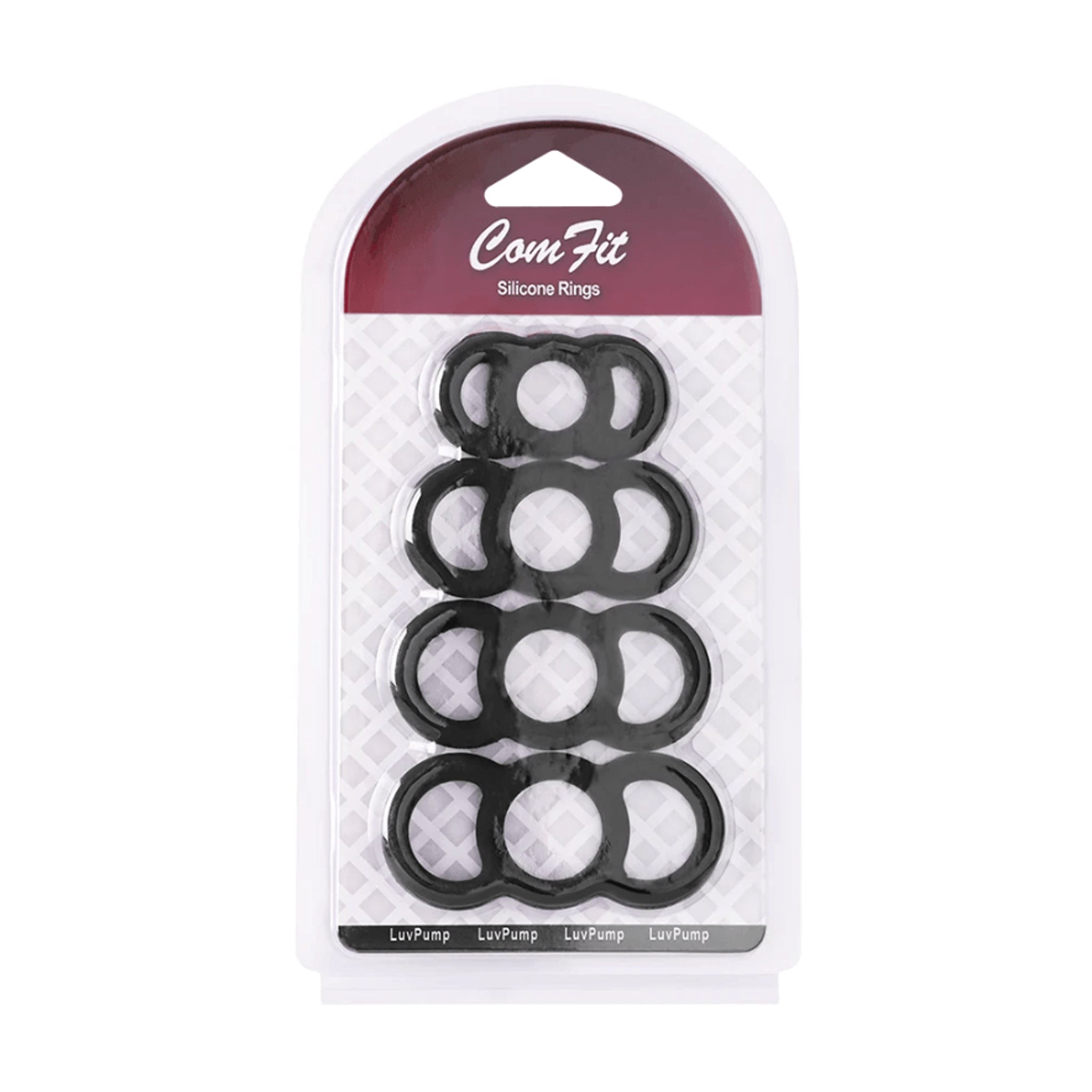 LuvPump ComFit Silicone Ring Set – Stretchy Durable Body-Safe Silicone Rings for Men > Cock Ring > Sets