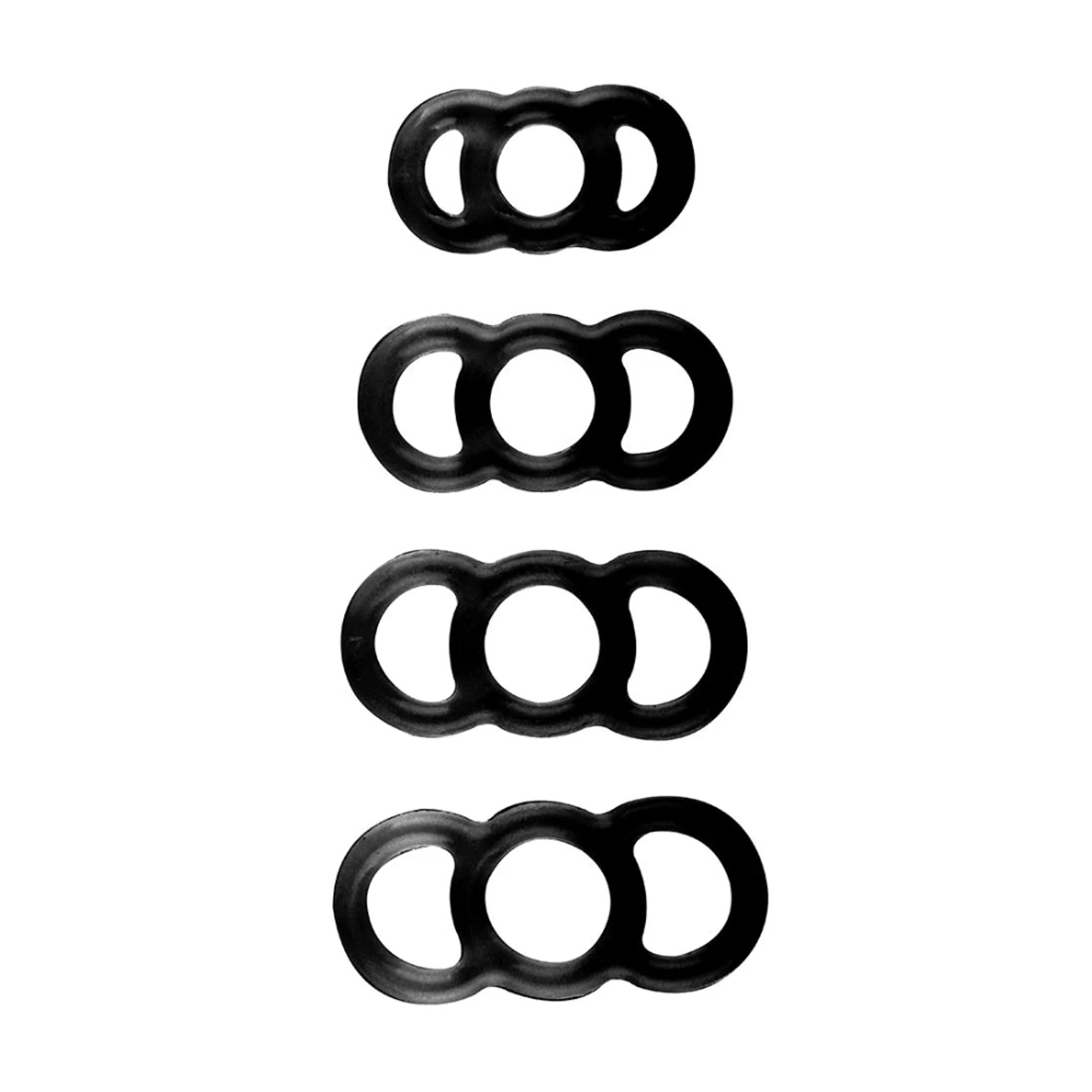 LuvPump ComFit Silicone Ring Set – Stretchy Durable Body-Safe Silicone Rings for Men > Cock Ring > Sets