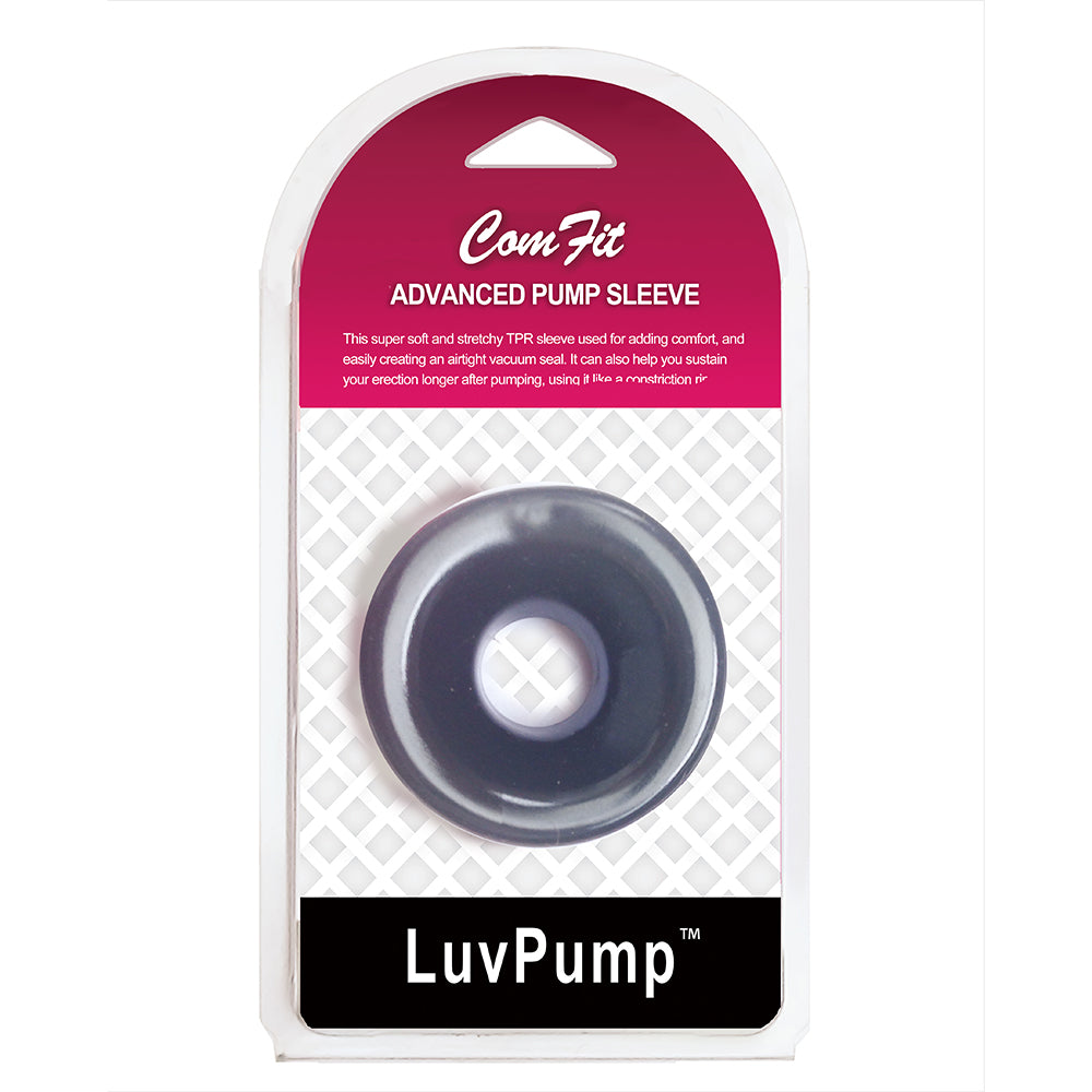 LuvPump ComFit Silicone Sleeve Universal Penis Pump Sleeve Black Pump Accessories