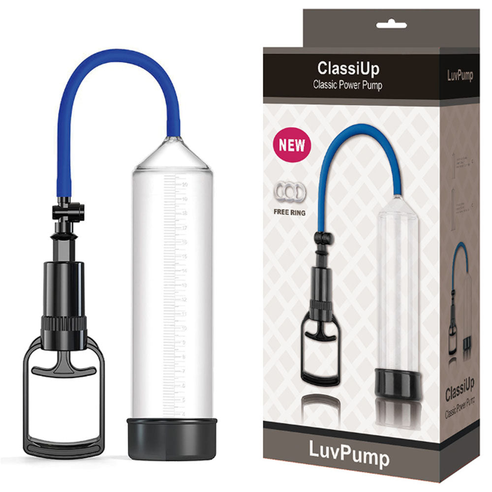 Luvpump Classiup Classic Power Pump Medium Penis Pump Clear Pumps