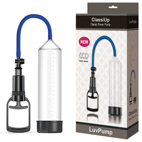 Luvpump Classiup Classic Power Pump Medium Penis Pump Clear Pumps
