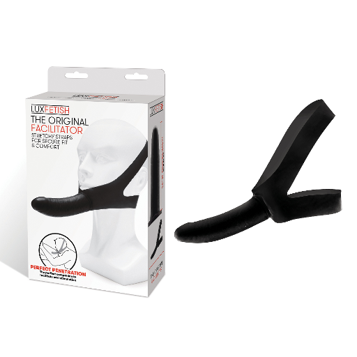Lux Fetish The Original Facilitator Black 5.5 Inch Realistic Dildo with Adjustable Straps > Bondage Gear > Gags and Bits Main image
