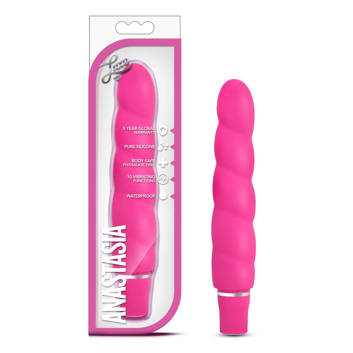 Luxe Anastasia 5.25 Inch Vibrator Pink
