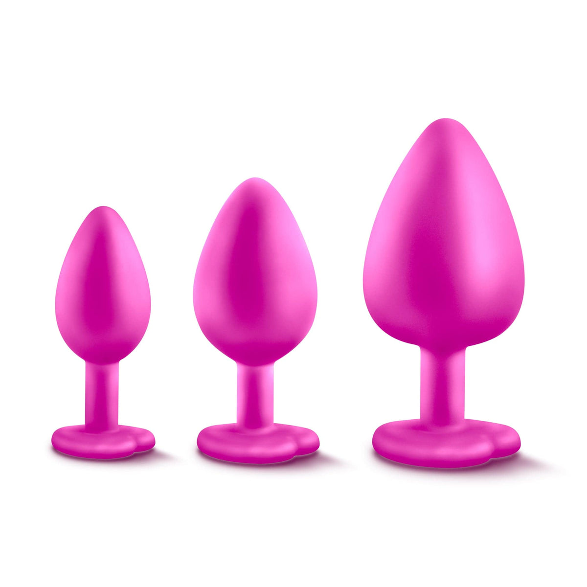 Luxe Bling Plugs Training Kit Pink with White Gems