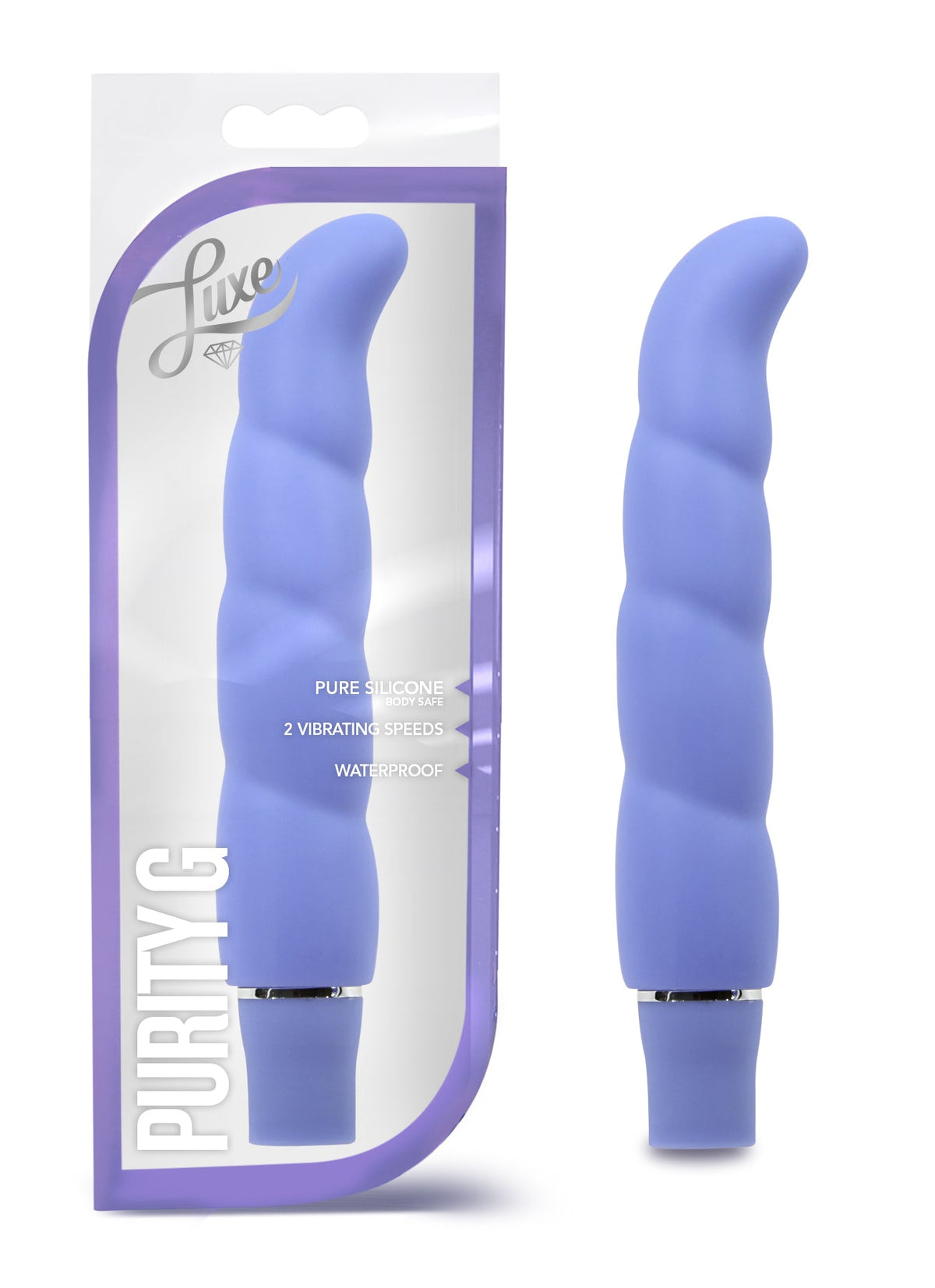 Luxe Purity G 6.25 Inch Vibrator Purple