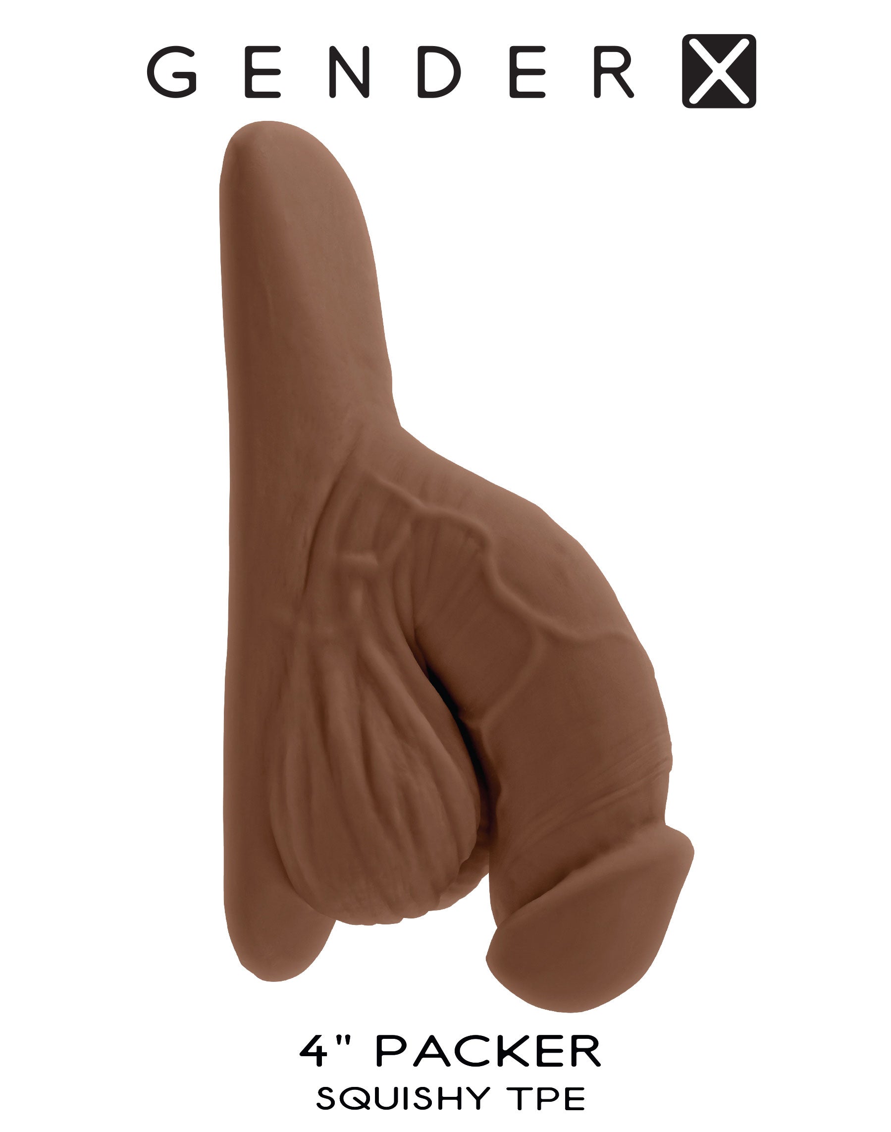 Gender X 4 Inch Silicone Packer - Dark 4 Inch Size Packers