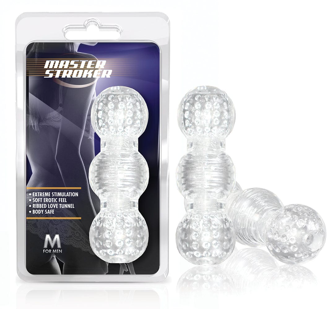 M for Men Master Stroker Clear 6 Inch Pocket Size > Sex Toys For Men > Masturbators > Manual Main image