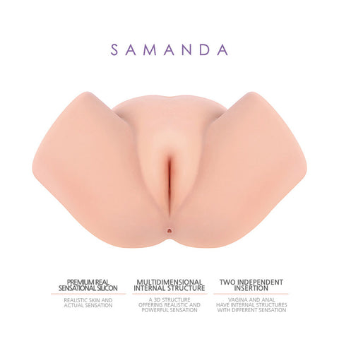 Kokos Big Hip Samanda - Missionary Style Masturbator Strokers - Manual
