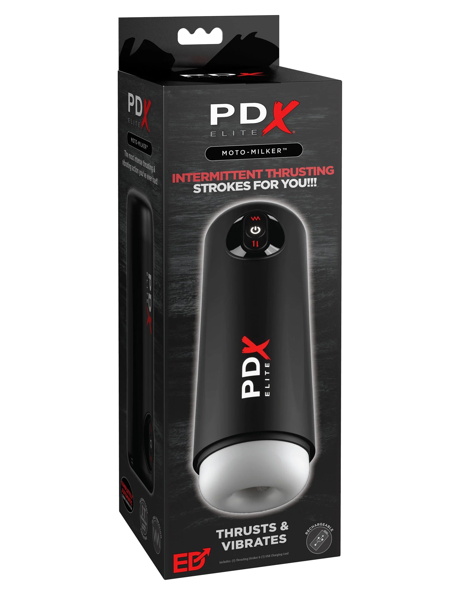 Pdx Elite Moto Milker Suction Stroker > Sex Toys For Men > Masturbators > Vibrating