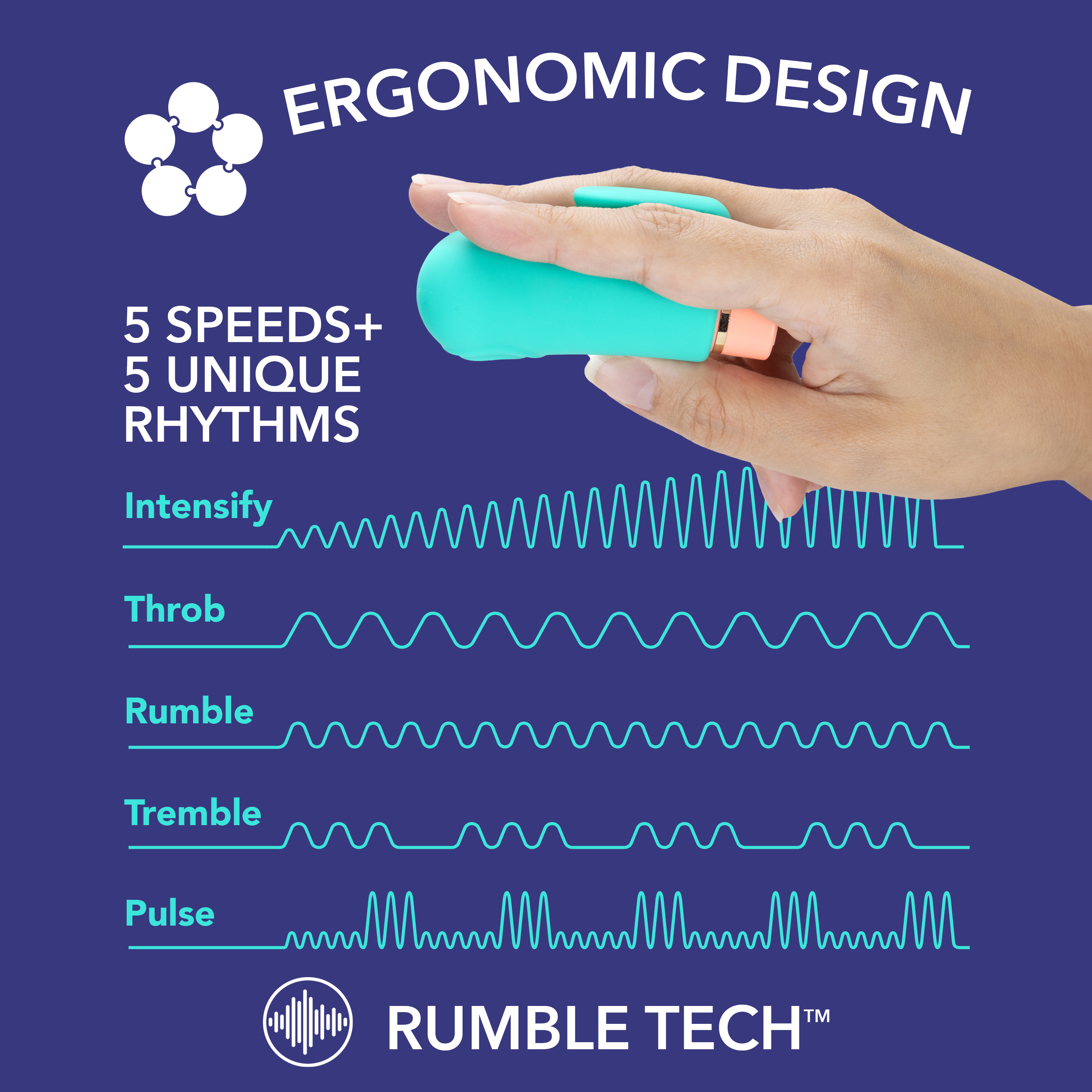 Aria Sensual Af Teal Usb Stimulator Finger Stimulator