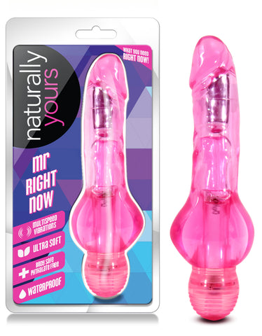 Naturally Yours Mr. Right Now Pink 6.5 Inch Vibrator Vibrators - G Spot