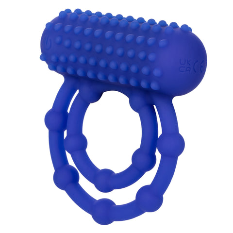 Maximus 10 Bead Rechargeable (Black) – Stretchy Silicone Cock Ring > Cock Ring > Vibrating