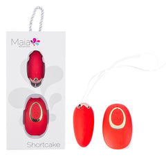 Shortcake - 20-Function Bullet Vibrator with Wireless Remote - Red