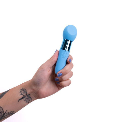 Rina Dual Motor Vibrator - Blue, 13cm Compact Design VIBRATORS