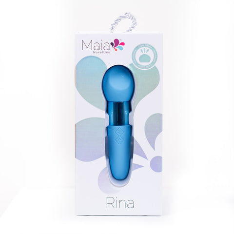 Rina Dual Motor Vibrator - Blue, 13cm Compact Design VIBRATORS