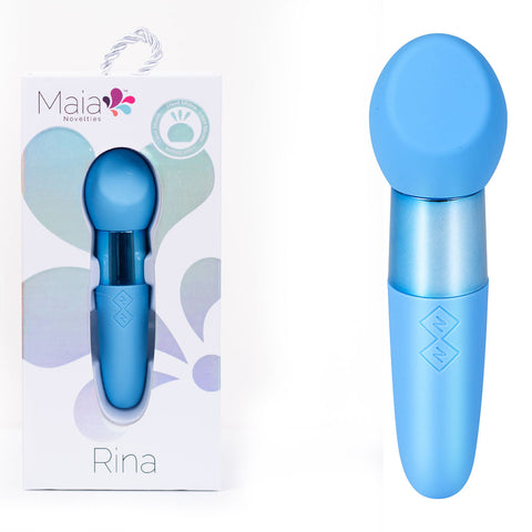 Rina Dual Motor Vibrator - Blue, 13cm Compact Design Blue VIBRATORS