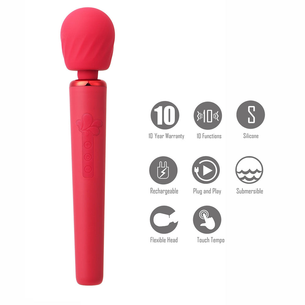 Maia Nala 30 cm Massage Wand with 10 Functions Electric Massager