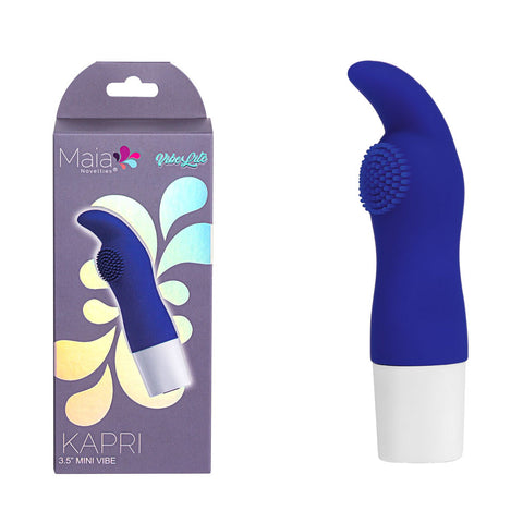 Maia Kapri 8.9 Centimeter USB Rechargeable Bullet Vibrator Blue BULLETS