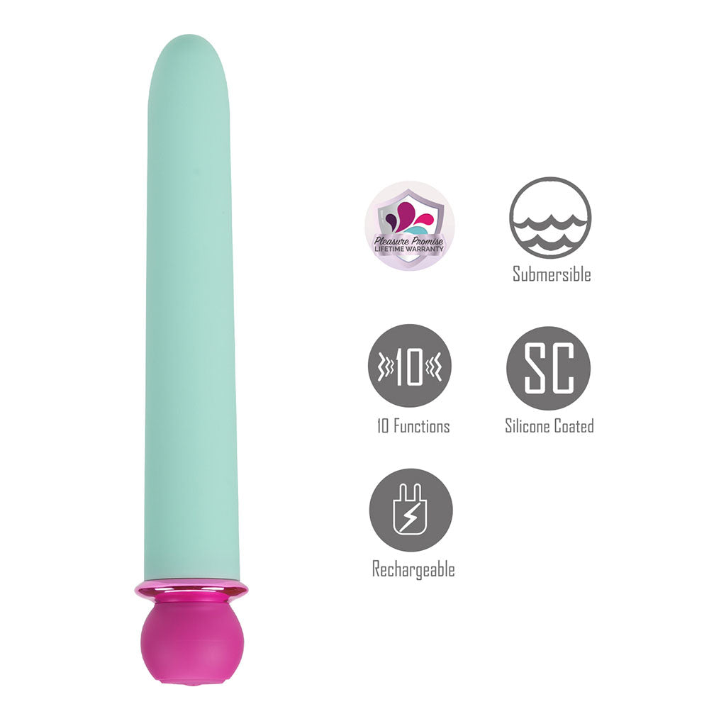 Maia Rori Teal 15.2 cm USB Rechargeable XL Bullet Vibrator BULLETS