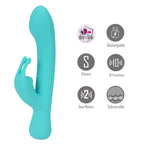Maia Zara Teal 17.1 cm Rabbit Vibrator > Vibrators > Ladies > Rabbit