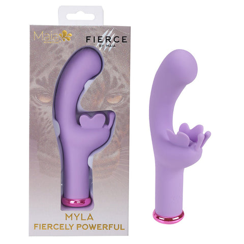 Maia Myla Lavender 15.9 cm USB Rechargeable Butterfly Vibrator Purple VIBRATORS-RABBIT