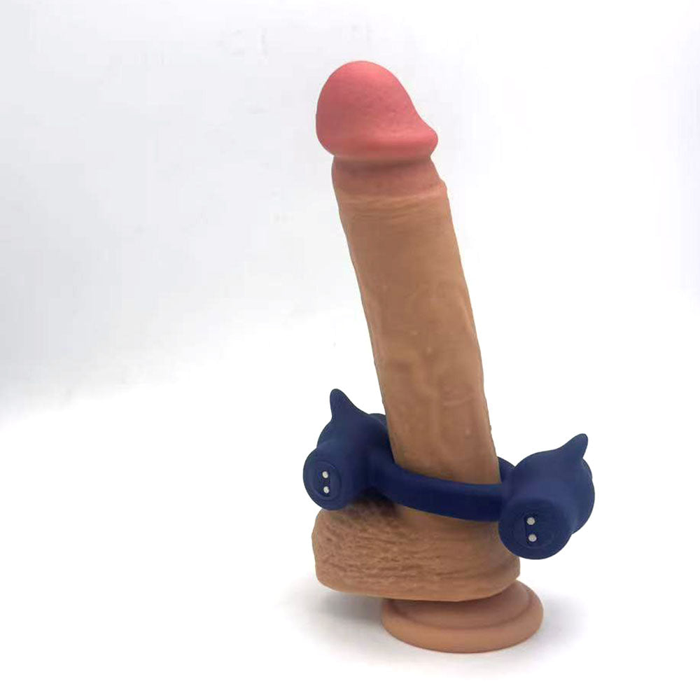 Maia Ronan USB Rechargeable Dual Vibrating Liquid Silicone Cock Ring – Powerful Dual Bullet Vibrating Cock Ring Cock Rings Vibrating