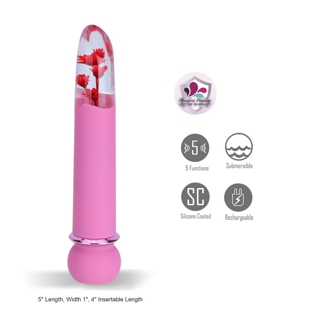 Maia FLORA – 12.7 cm USB Rechargeable Clitoral Vibrator > Vibrators > Mini Vibrators
