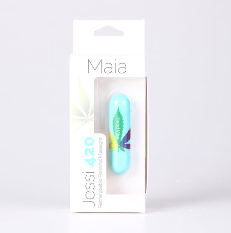 Maia Jessi 420 Teal 7.6 cm Bullet Vibrator BULLETS