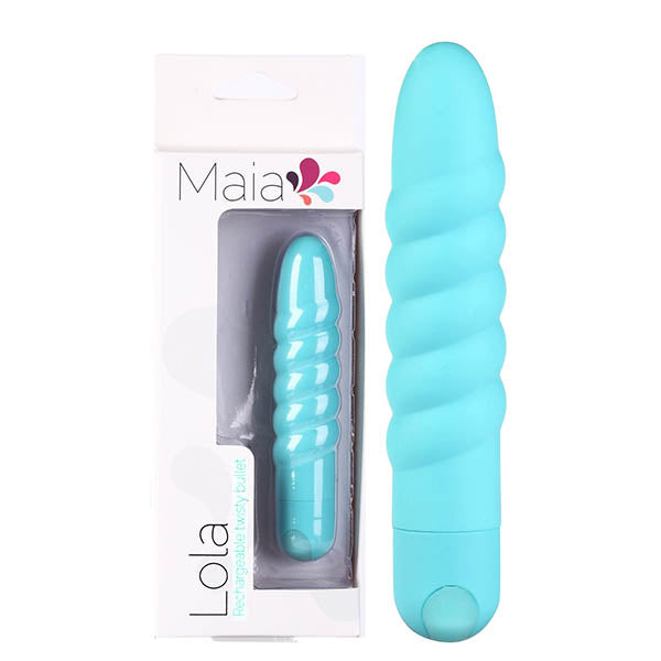 Maia Lola - Teal 11.5 cm USB Rechargeable Vibrator Teal VIBRATORS
