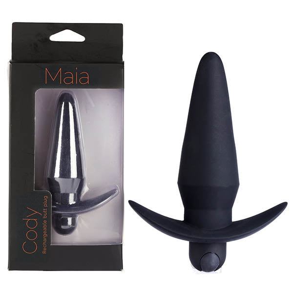 Maia Cody 12.4 cm USB Rechargeable Super Charged Vibrating Butt Plug – Medical Grade Silicone > Anal Range > Vibrating Butt Plugs Main image